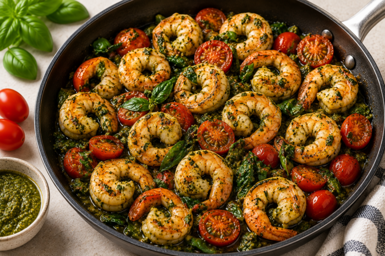 15-Minute Pesto Shrimp